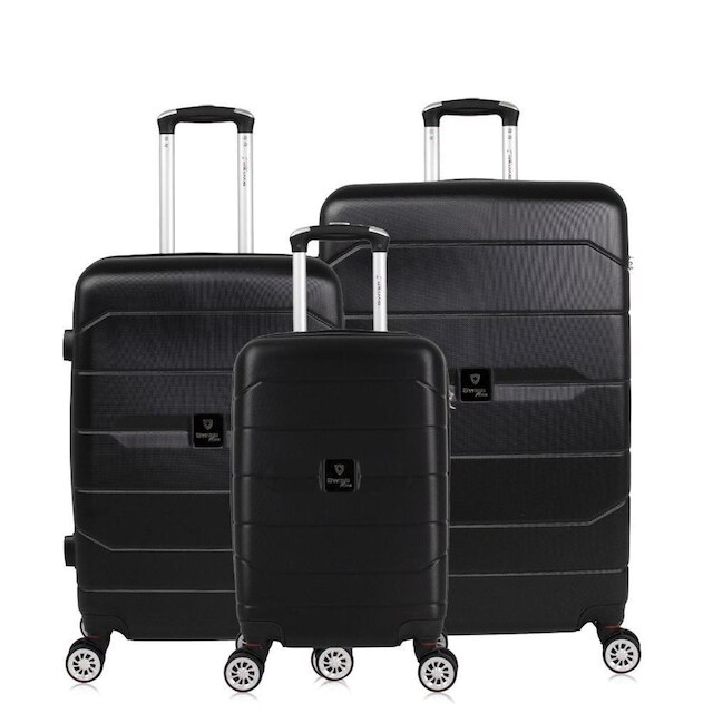 Conjunto de malas de viagem PMG Tóquio Swiss Move Preta