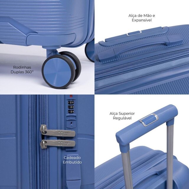 Conjunto de malas de viagem polipropileno PMG Barcelona Swiss Move