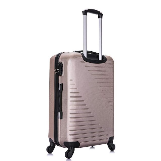 Conjunto de malas de viagem PP P e M Chicago Swiss Move Champagne