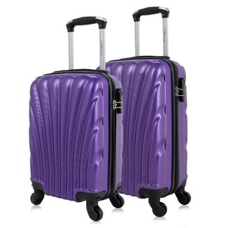 Conjunto de malas de viagem PP/P Dizy Roxa