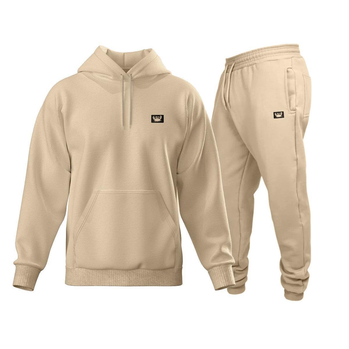 Conjunto de Moletom Blusa + Calça Masculino Estampado Estilo Casual Esportes Frio