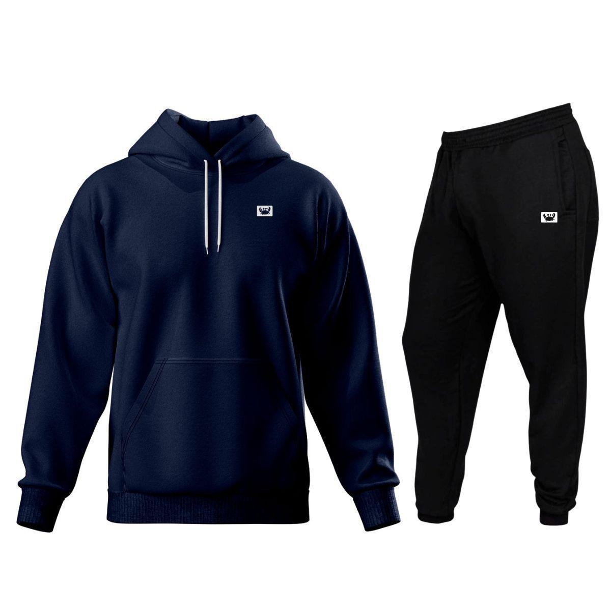 Conjunto de Moletom Blusa + Calça Masculino Estampado Estilo Casual Esportes Frio