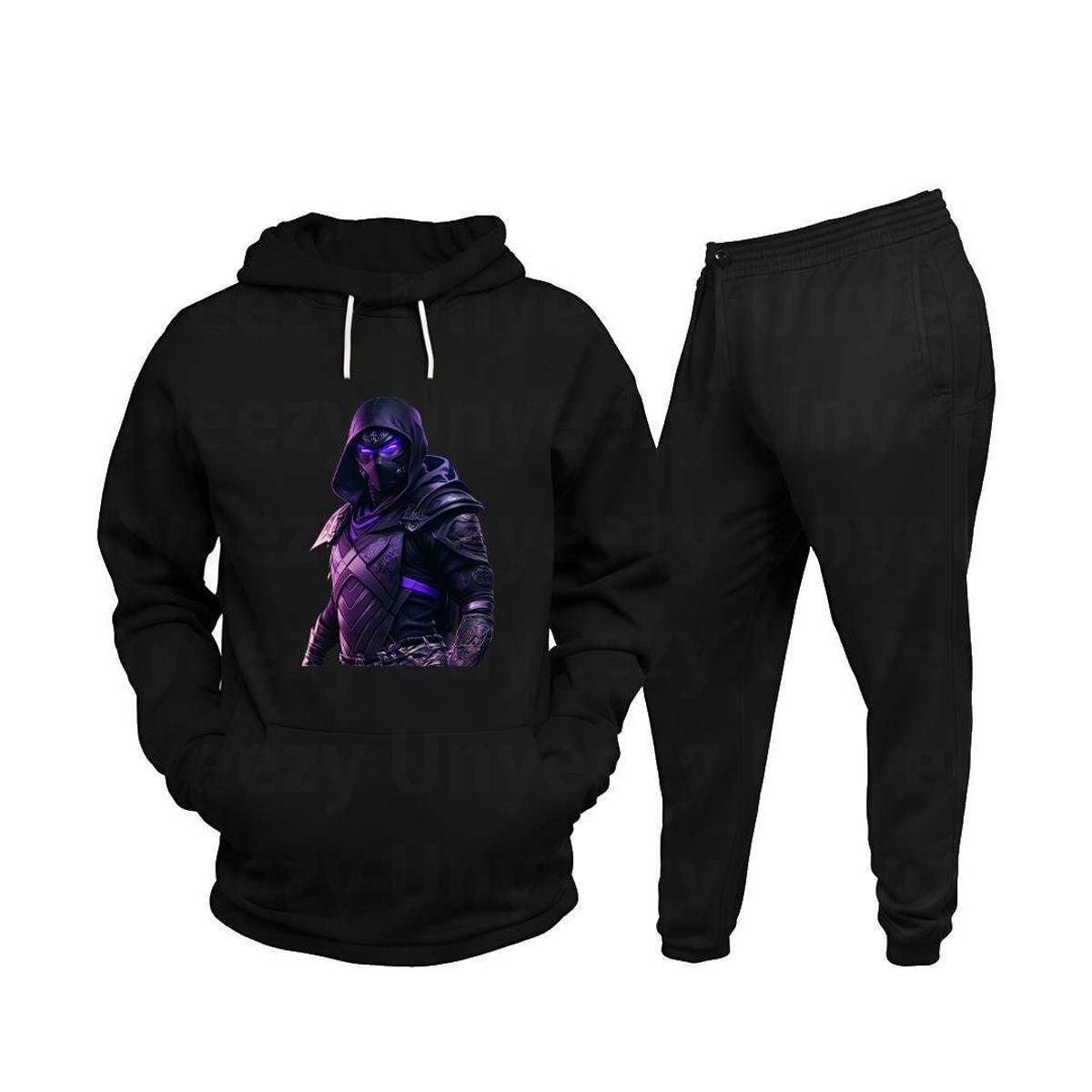 Conjunto de Moletom Blusa de Frio Canguru Capuz Calça Flanelada Bolso Menor preço em Conjunto de Moletom Blusa de Frio Canguru Capuz Calça Flanelada Bolso