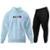Conjunto De Moletom Blusa e Calça De Inverno Modelo Canguru - Azul Claro