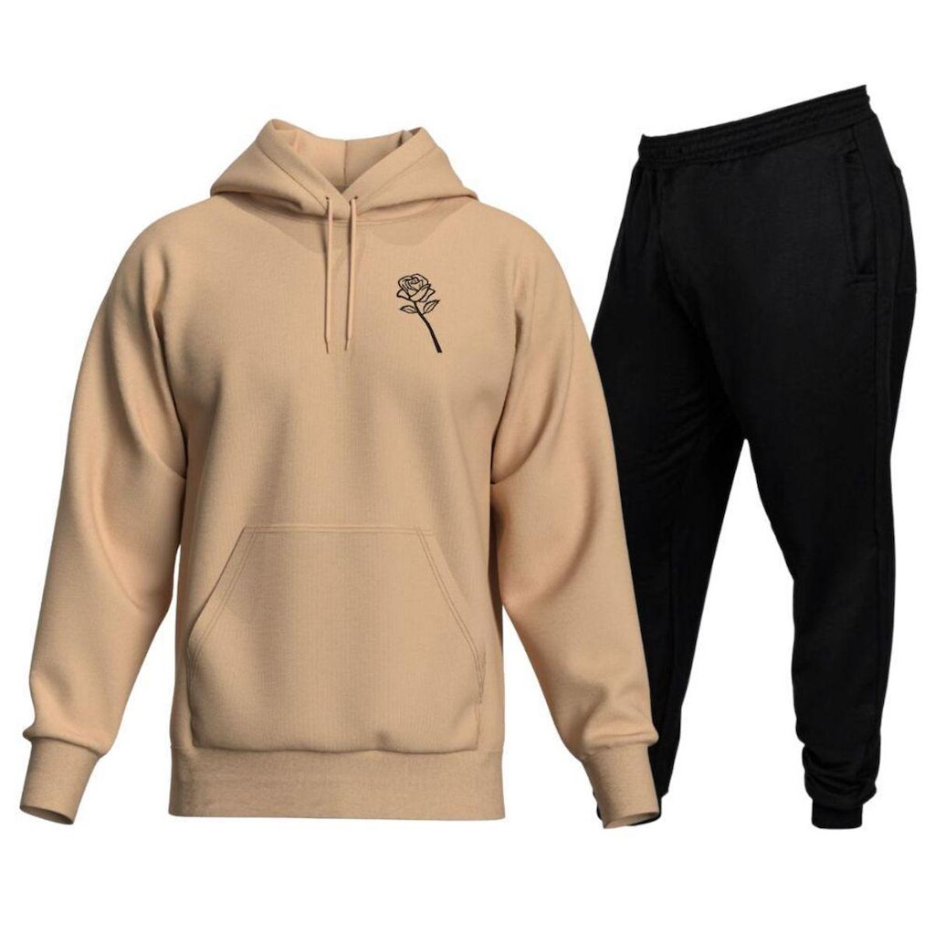 Conjunto De Moletom Blusa Moletom Canguru + Calça Moletom