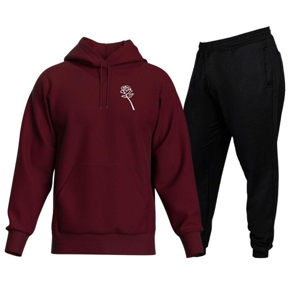 Conjunto De Moletom Blusa Moletom Canguru + Calça Moletom
