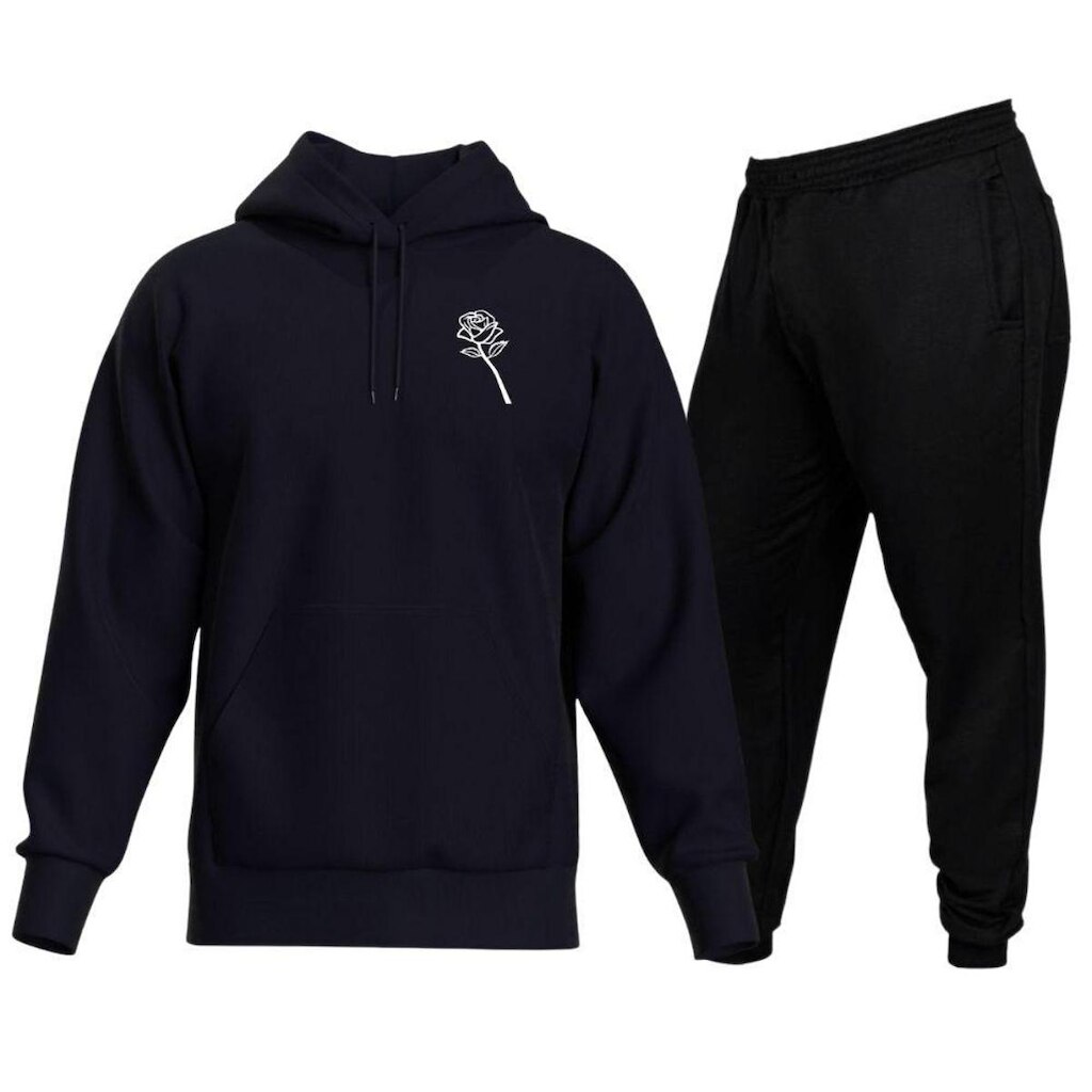 Conjunto De Moletom Blusa Moletom Canguru + Calça Moletom