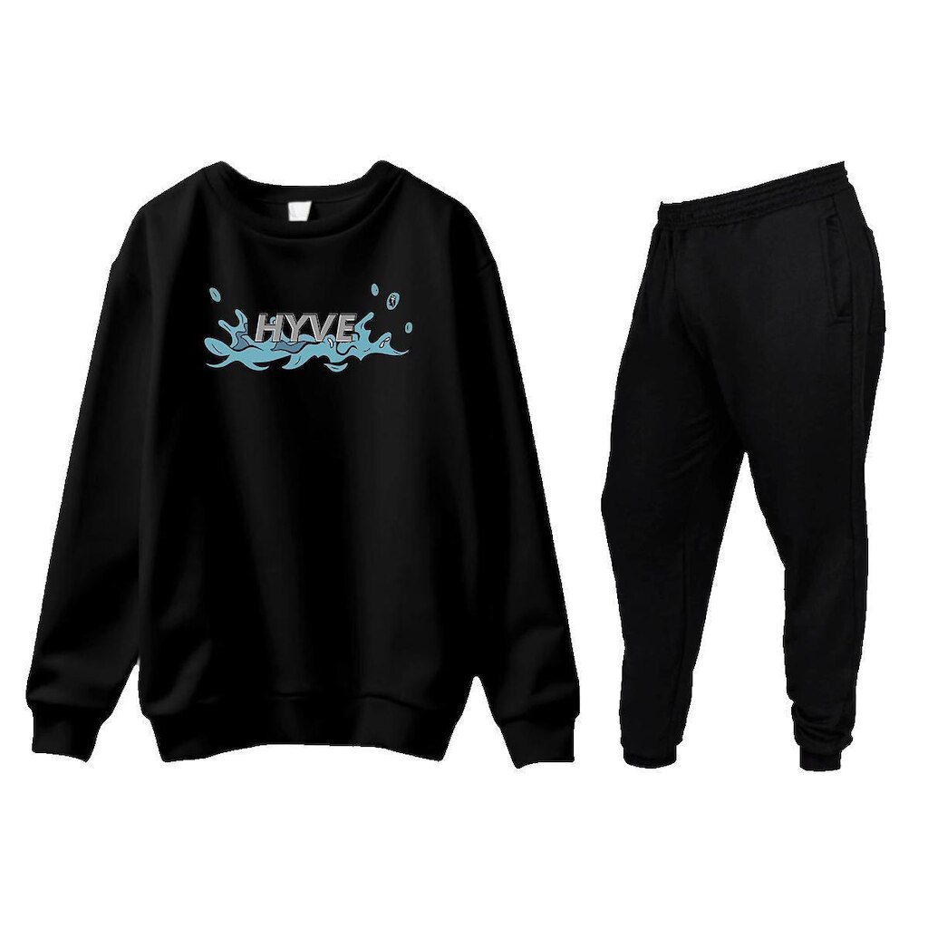 Conjunto de Moletom Blusa Sem Capuz e Calça Jogger Hyve