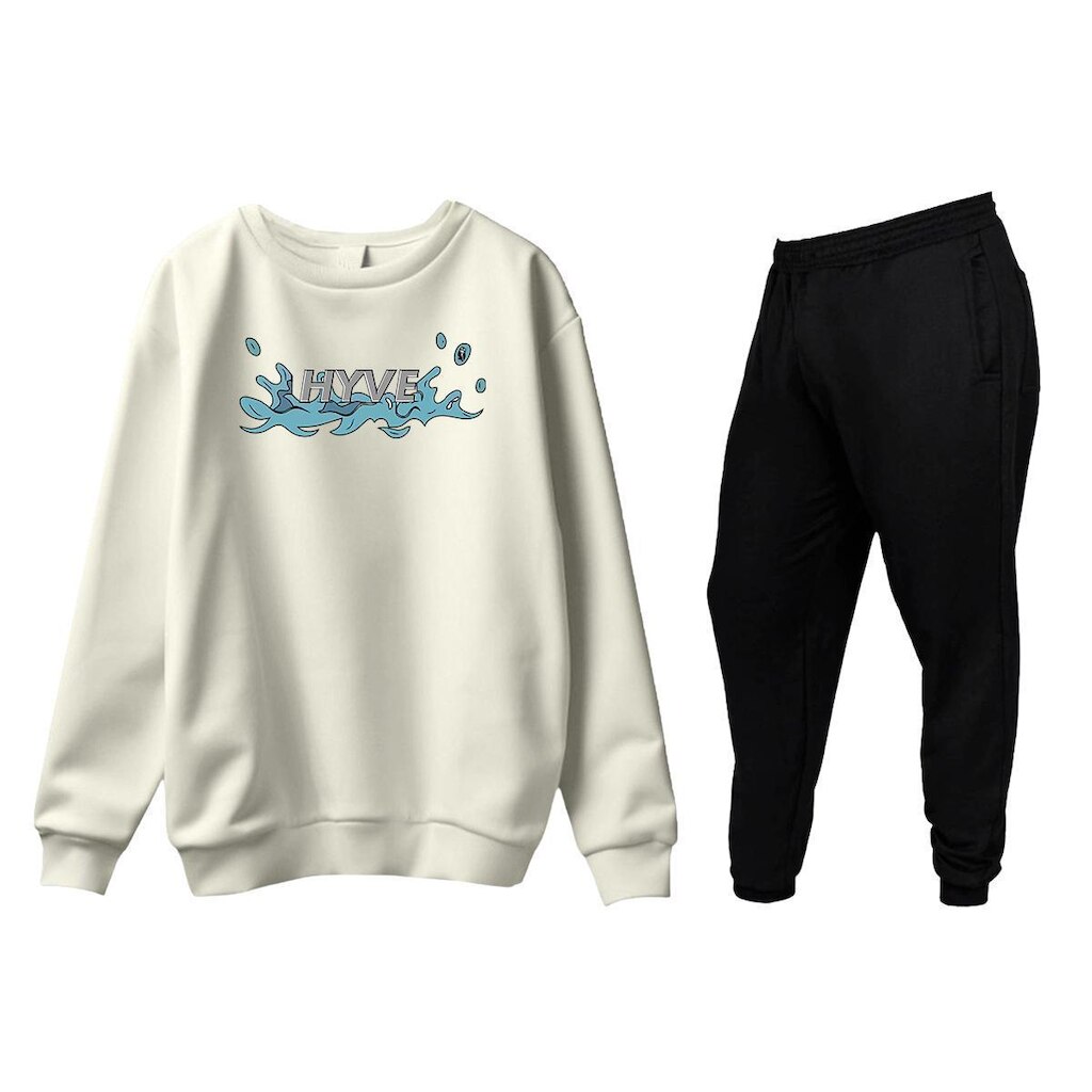 Conjunto de Moletom Blusa Sem Capuz e Calça Jogger Hyve
