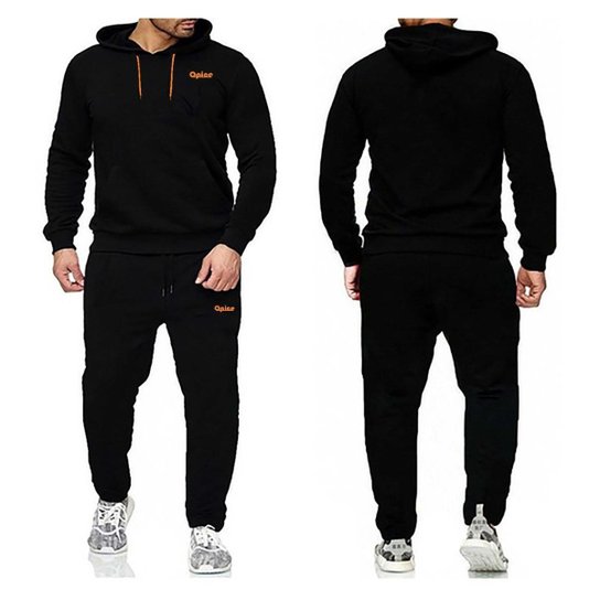 Conjunto de Moletom Jaqueta De Frio E Calça Jogger Peluciada Marca Opice - Preto Menor preço em Conjunto de Moletom Jaqueta De Frio E Calça Jogger Peluciada Marca Opice - Preto
