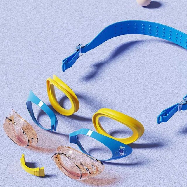 Conjunto de Touca e Óculos de Natação Infantil