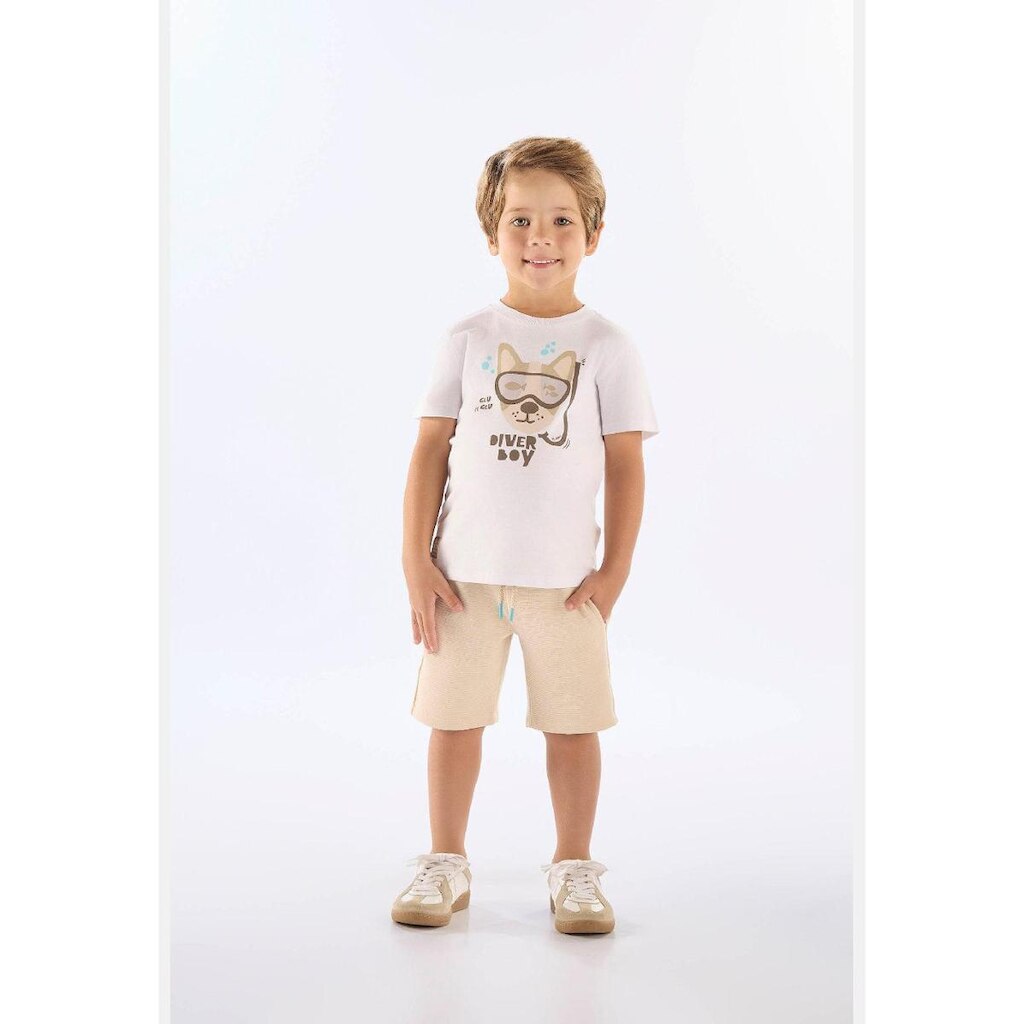 Conjunto Diver Boy Camiseta Bermuda Up Baby