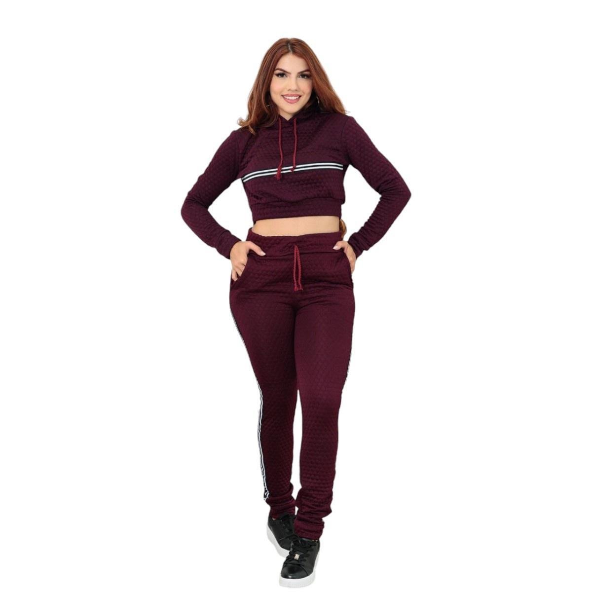 Conjunto Feminino 2 Peças Listrado UNCOOYEE - Blusa E Calça De Verão Para Férias