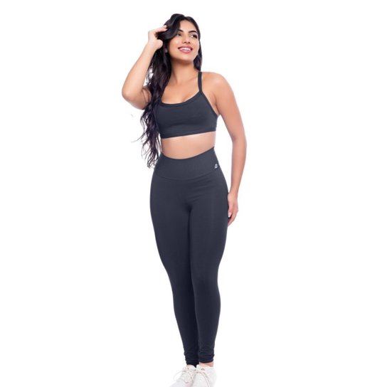 Conjunto Esportivo Top Alcinha + Calça Legging Academia