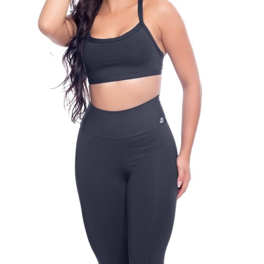 Conjunto Esportivo Top Alcinha + Calça Legging Academia