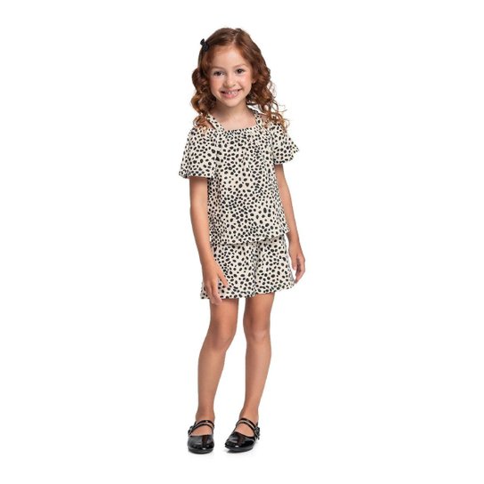 Conjunto Estampado Bata Short Bee Loop
