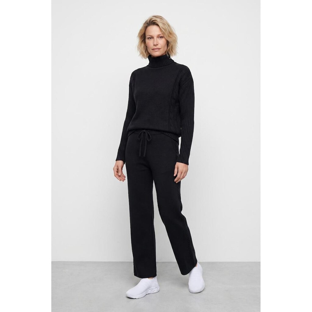 Conjunto feminino de malha modal gola alta 61935