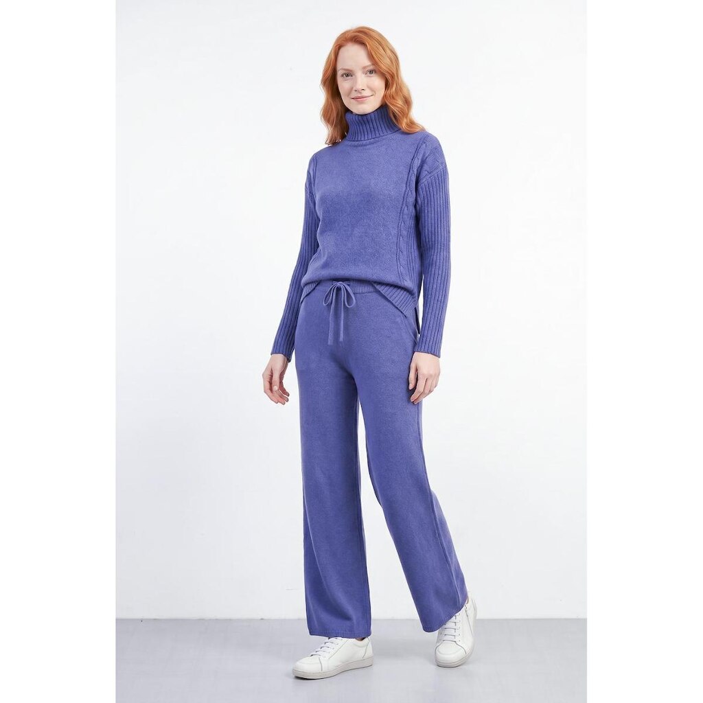 Conjunto feminino de malha modal gola alta 61935