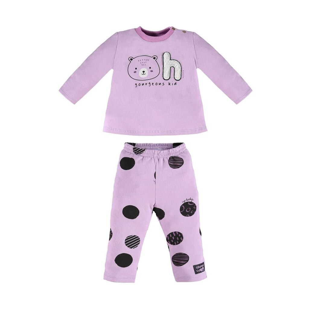 Conjunto Feminino para Bebês com Blusão e Legging em Molecotton Up Baby