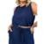 Conjunto Feminino Plus Size Ariel - Marinho