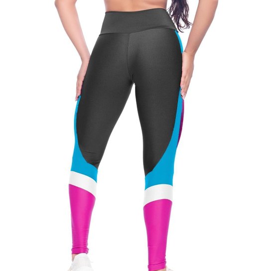Conjunto Feminino Top Nadador + Calça Legging Academia