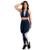 Conjunto Fitness Com Detalhe em Tela - Azul Escuro