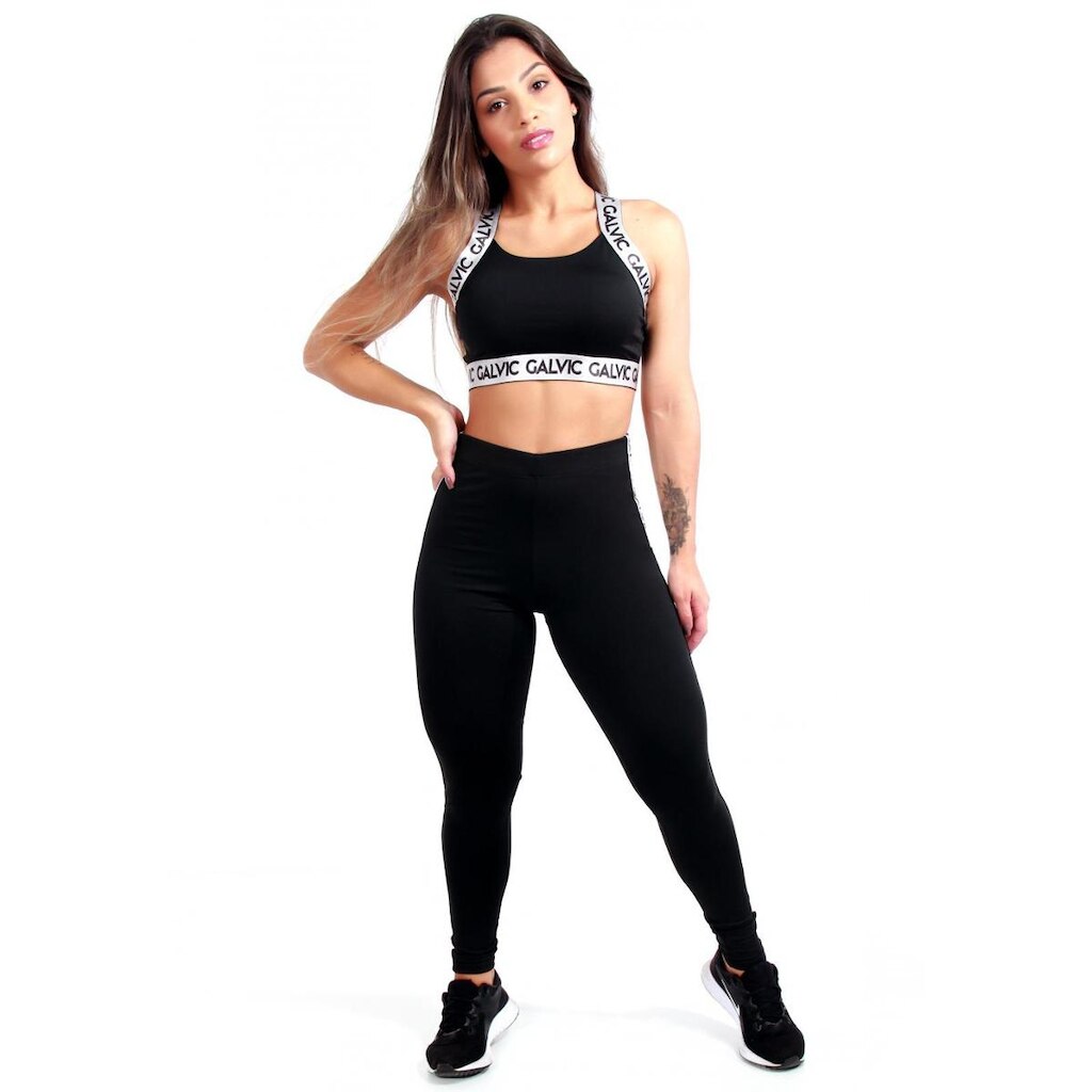 Conjunto Fitness Com Elástico