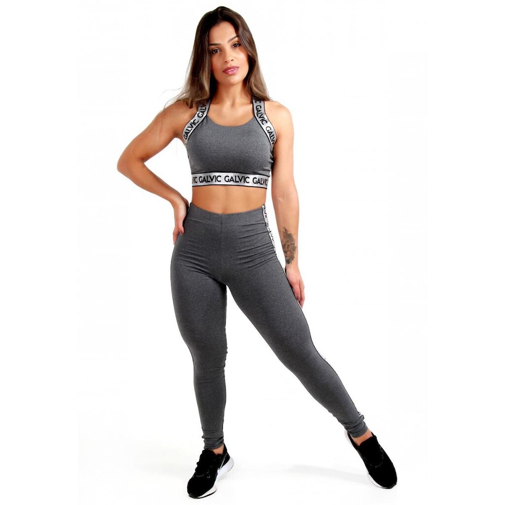 Conjunto Fitness Com Elástico