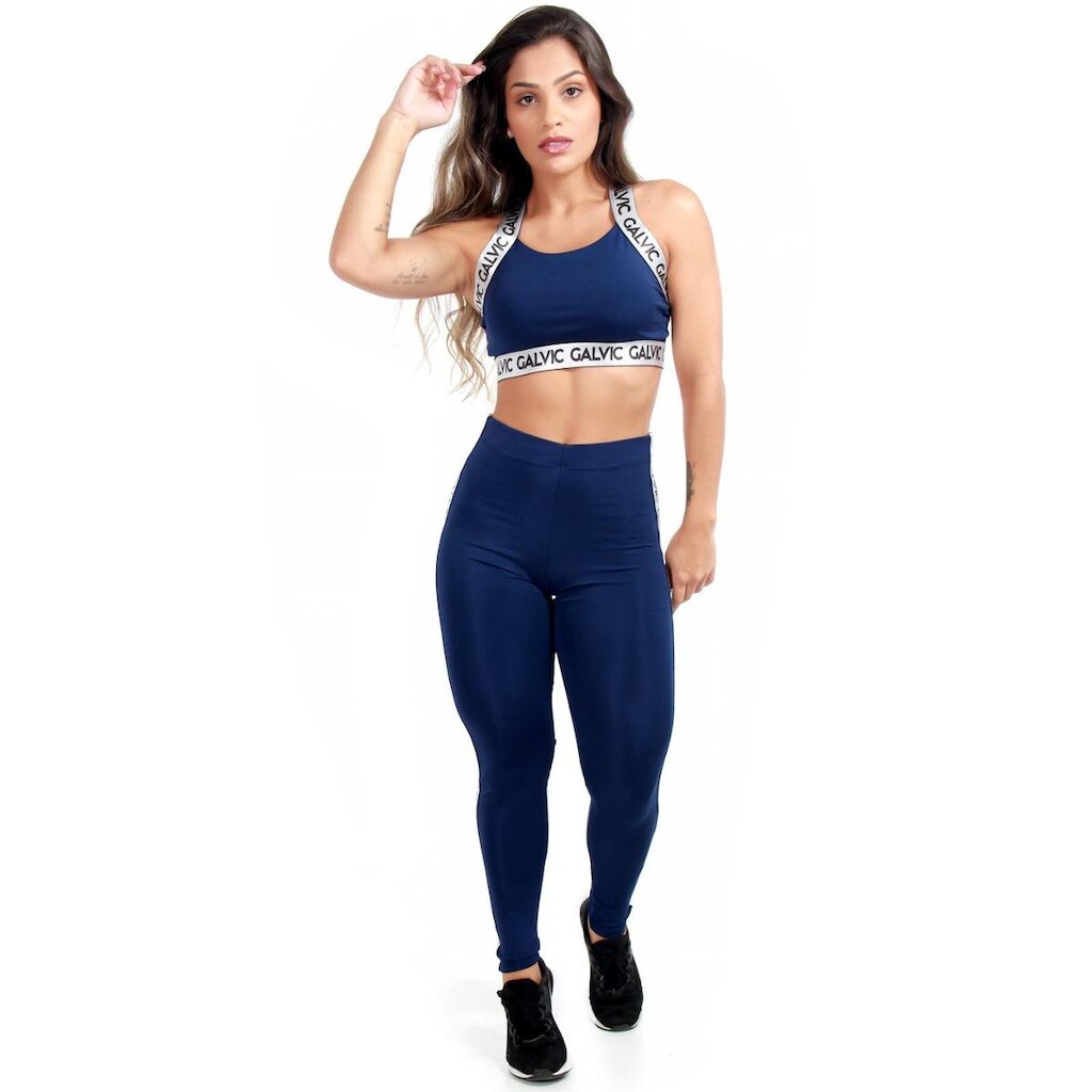 Conjunto Fitness Com Elástico