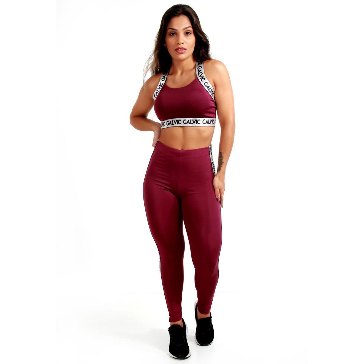 Conjunto Fitness Com Elástico