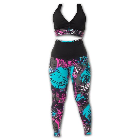 CONJUNTO FITNESS LEGGING + TOP TECIDO TOP POLIAMIDA - Off White Menor preço em CONJUNTO FITNESS LEGGING + TOP TECIDO TOP POLIAMIDA - Off White