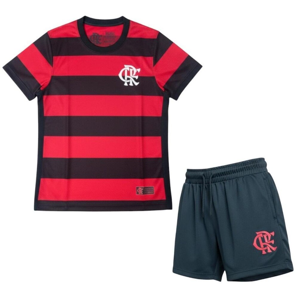 Conjunto Flamengo Infantil Camiseta e Shorts Dry Licenciado