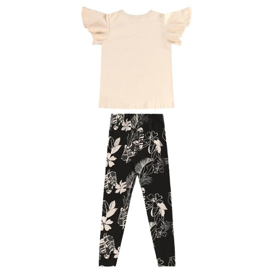 Conjunto Floral Blusa Legging Bee Loop