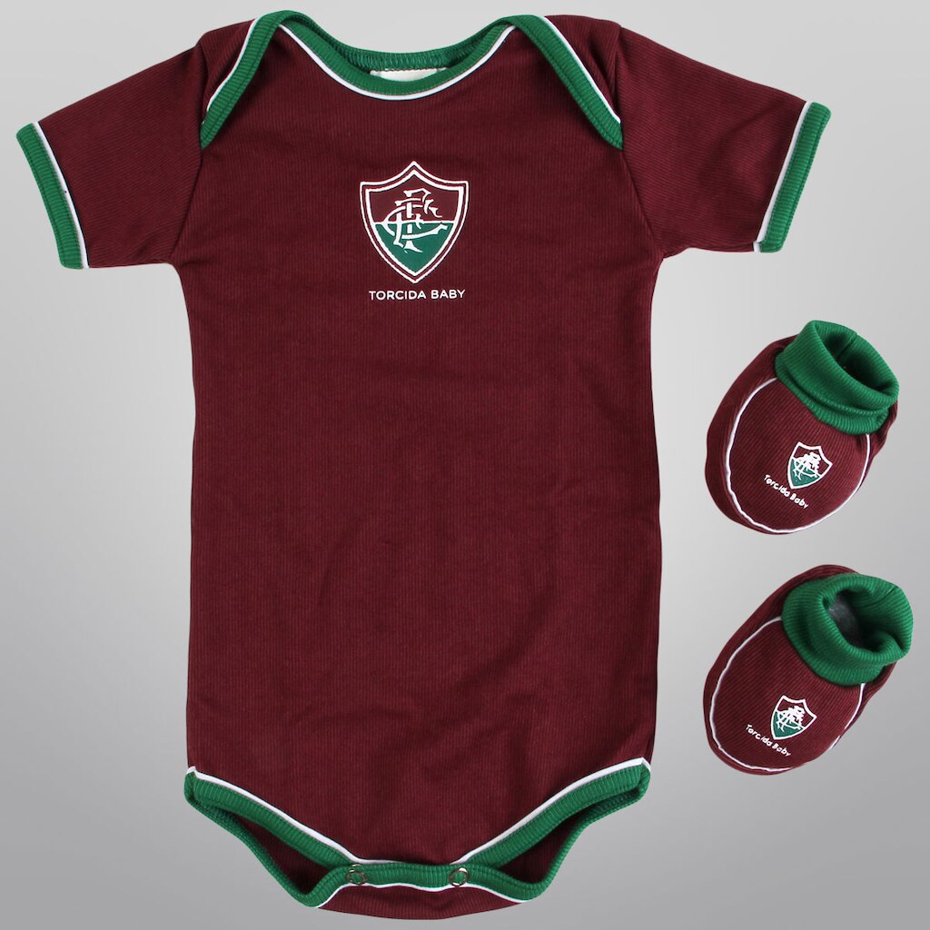 Conjunto Fluminense Infantil Torcida Baby c/ 2 peças