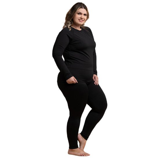 Conjunto Frio Blusa e Calça Roupa Térmica Segunda Pele Quente