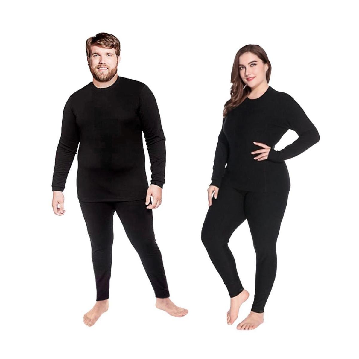 Conjunto Frio Intenso Plus Size Blusa Gola Baixa + Calça