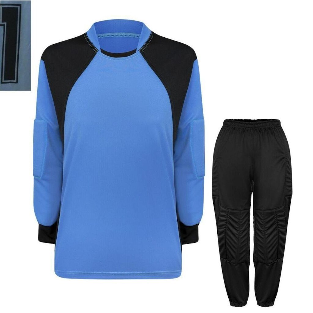 Conjunto Goleiro Infantil Juvenil Camisa E Calça Acolchoada Novo Modelo