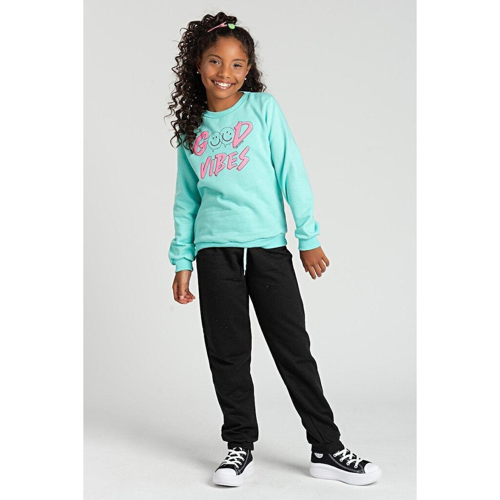 Conjunto Infantil Acqua de Moletom Good Vibes Feminino
