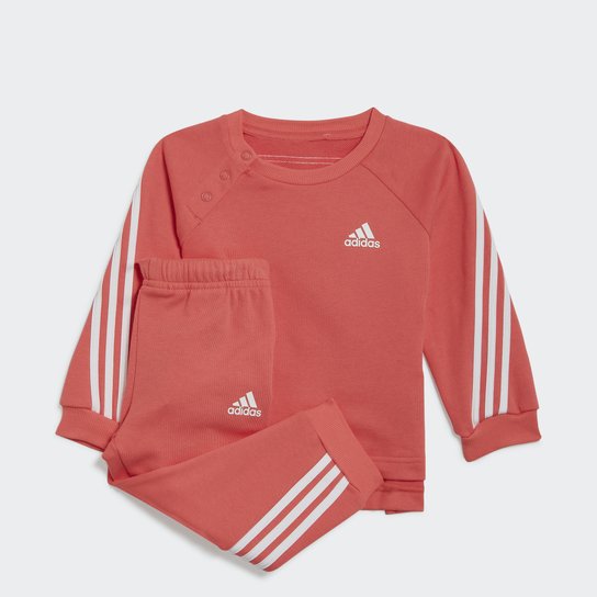 Conjunto Infantil Adidas Future Icon 3 Listras - Salmão Menor preço em Conjunto Infantil Adidas Future Icon 3 Listras - Salmão