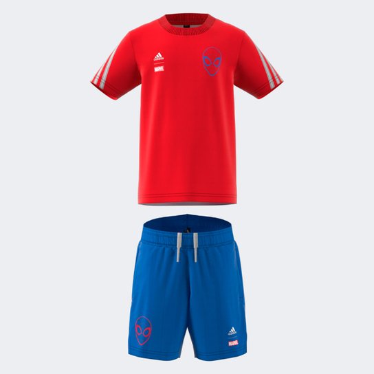 Conjunto Infantil Adidas Homem-Aranha Masculino - Vermelho+Branco é ruim? Conjunto Infantil Adidas Homem-Aranha Masculino - Vermelho+Branco é boa?
