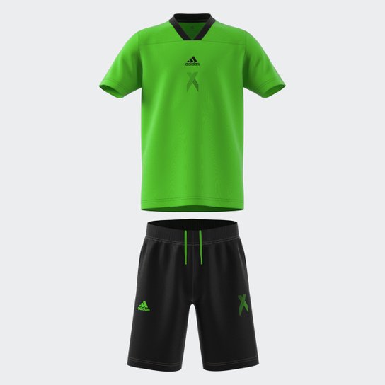 Conjunto Infantil Adidas X - Verde+Preto é ruim? Conjunto Infantil Adidas X - Verde+Preto é boa?
