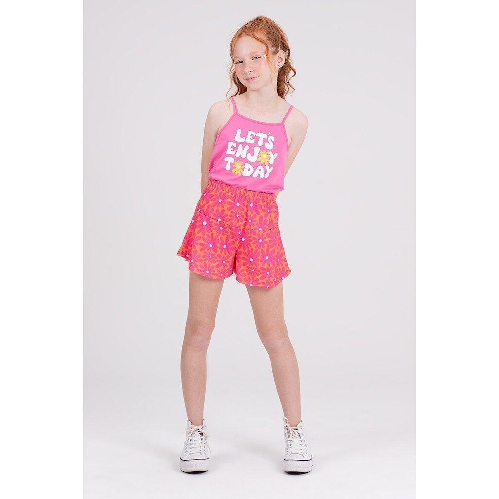 Conjunto Infantil Alcinha Lets Enjoy Pink