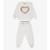 Conjunto Infantil Blusão Com Calça Feminino - Cinza
