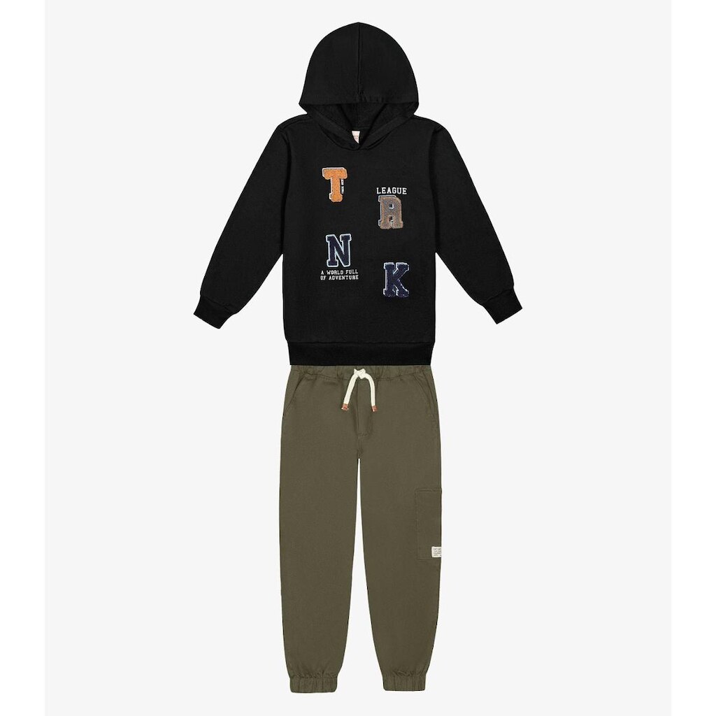 Conjunto Infantil Blusão Com Calça Trick Nick Preto