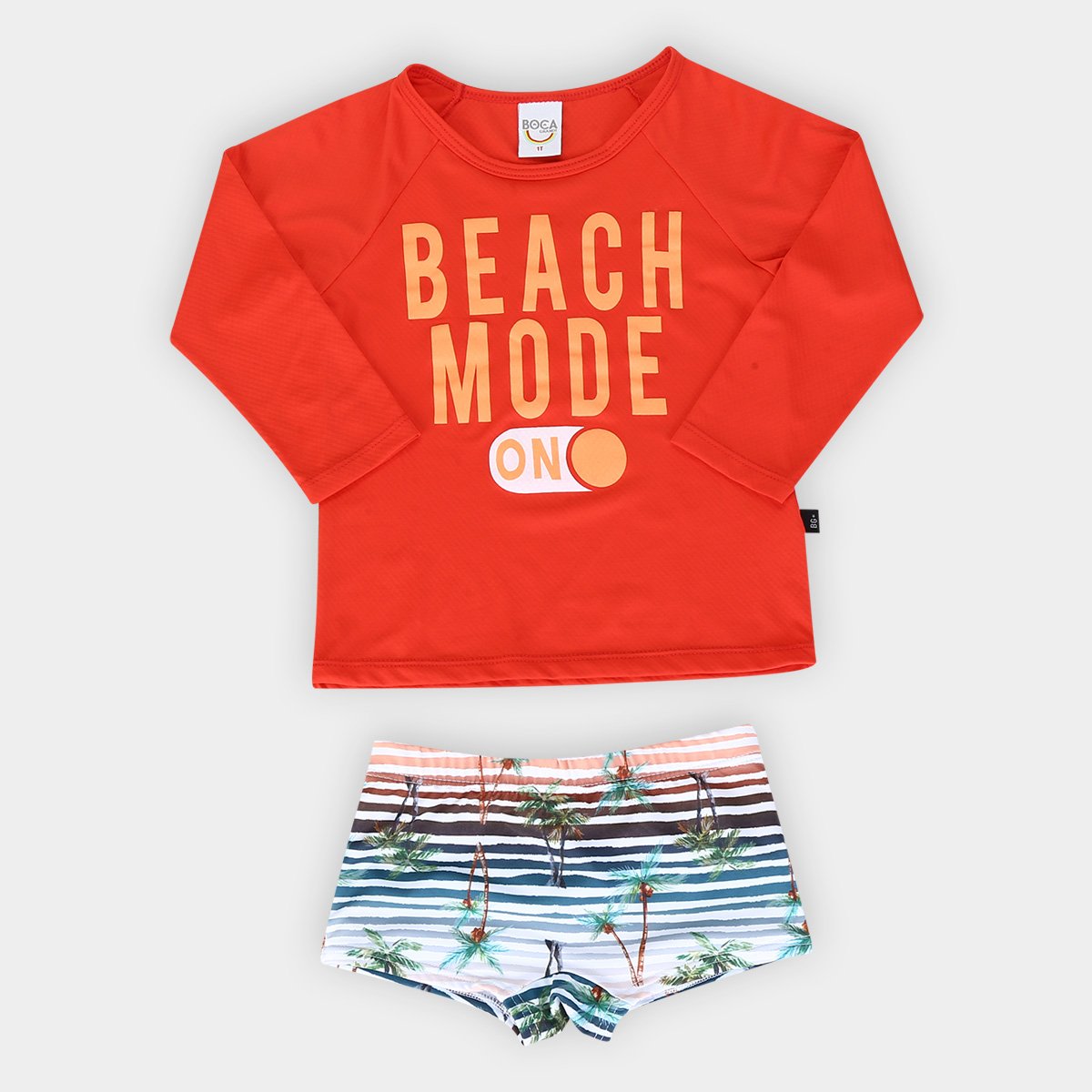 conjunto infantil com proteção uv