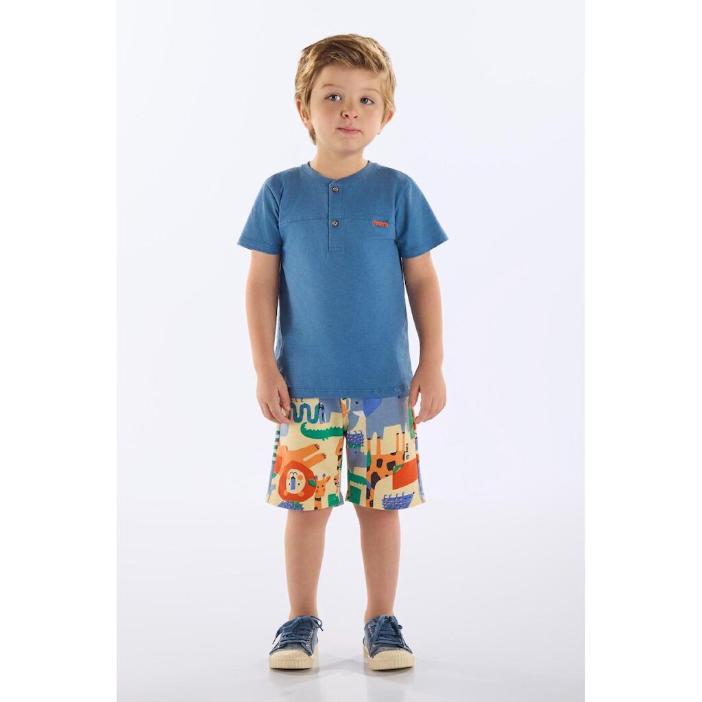Conjunto Infantil Camiseta e Bermuda Up Baby