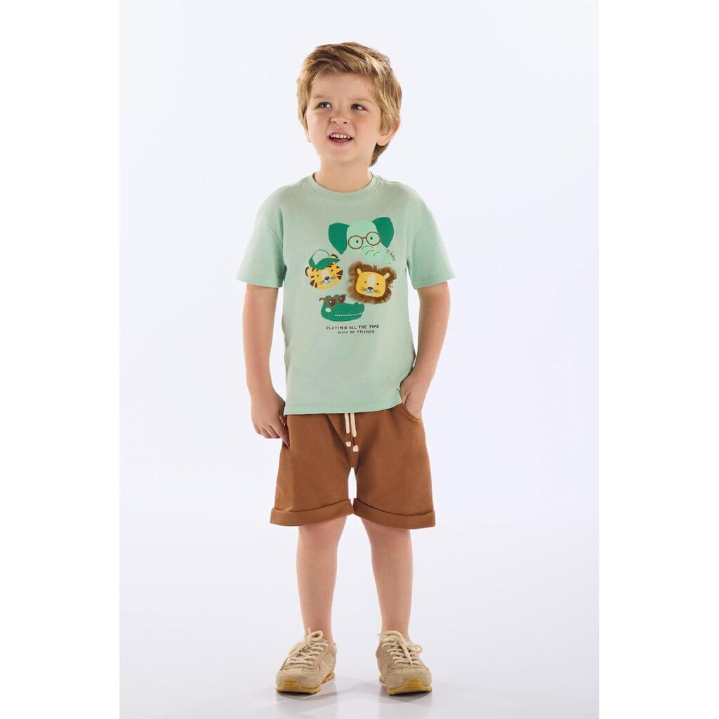 Conjunto Infantil Camiseta e Bermuda Up Baby