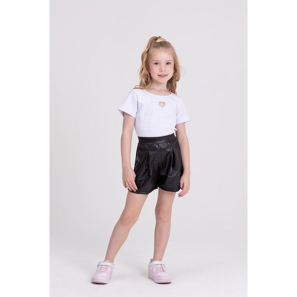 Conjunto Infantil Cirre Cut Out Heart Branco