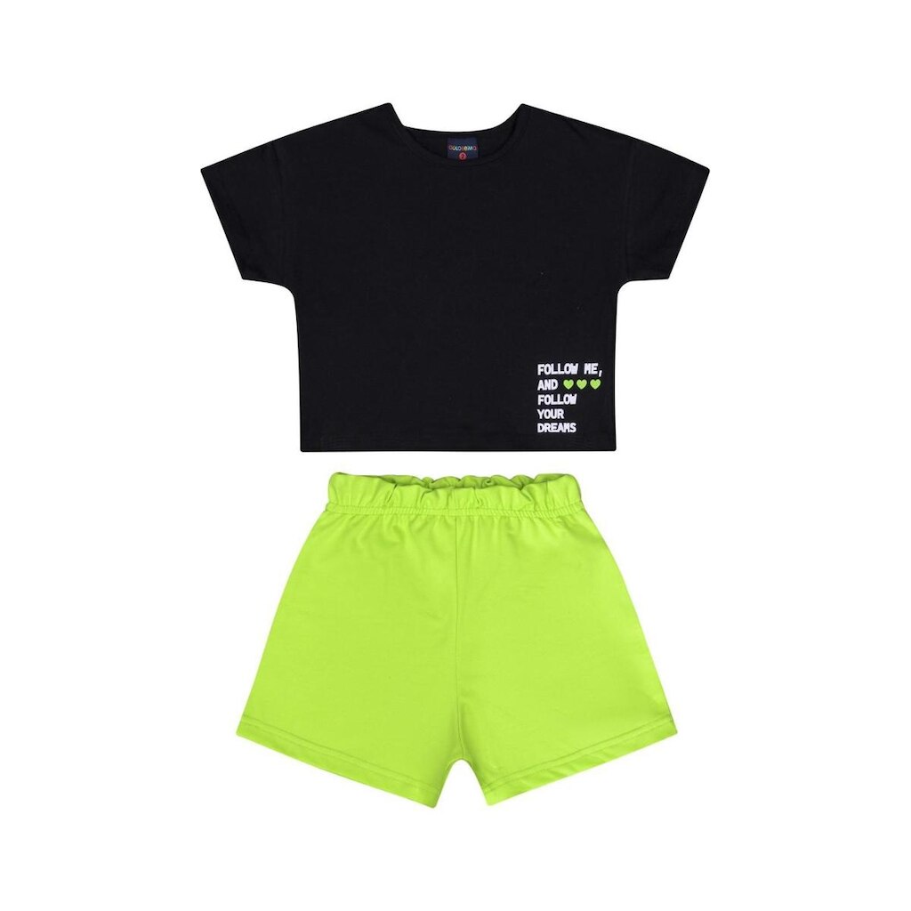 Conjunto Infantil com Blusa e Shorts para Menina Guloseima