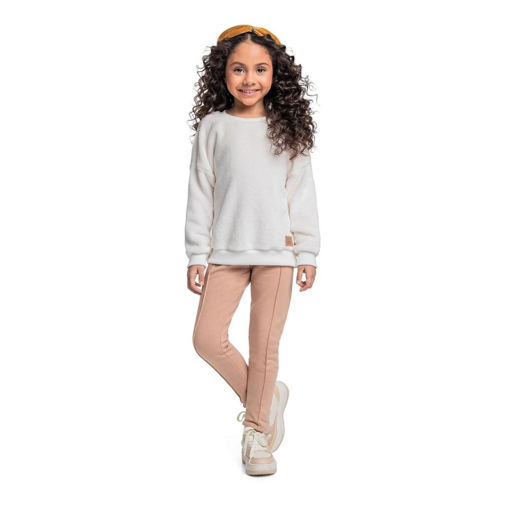 Conjunto Infantil com Blusão e Legging para Menina Quimby
